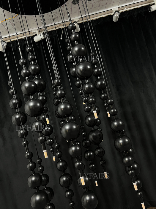 Modern Creative Black/Gold Cluster Glass Pendant Lamp