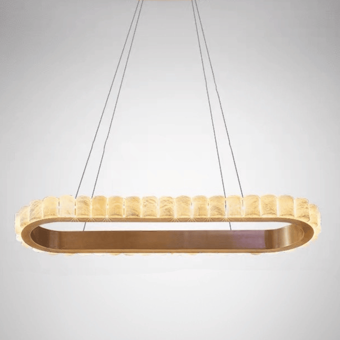 Modern  Luxury Alabaster Chandelier for Dining Room/Kitchen Island/Bar