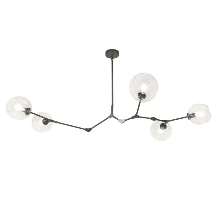 Modern Molecular Branching Bubble Glass Chandelier