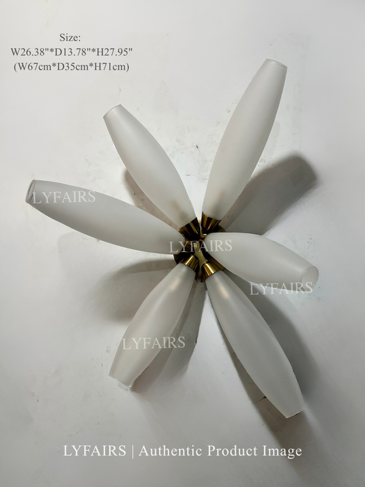 Modern Rice Cluster Frosted Glass Wall Lamp