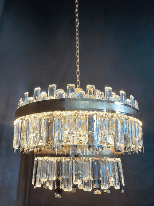 Modern Round/Rectangular Crystal Chandelier Collection for Living Room/Dining Room/Bedroom