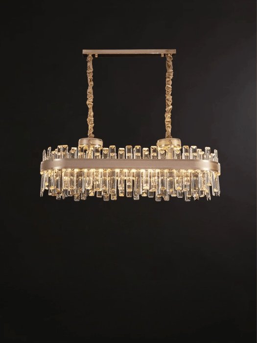 Modern Round/Rectangular Crystal Chandelier Collection for Living Room/Dining Room/Bedroom