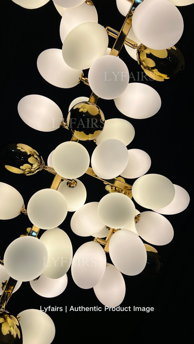 Modern Unique Style Extra Large White Grape Branch Chandelier