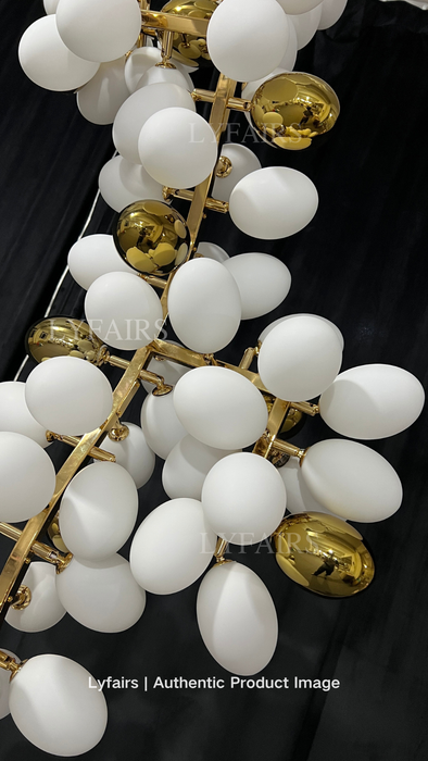 Modern Unique Style Extra Large White Grape Branch Chandelier