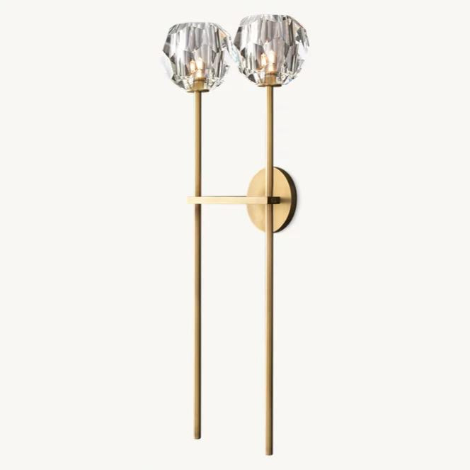 Modern Double Stick Crystal Wall Lamp