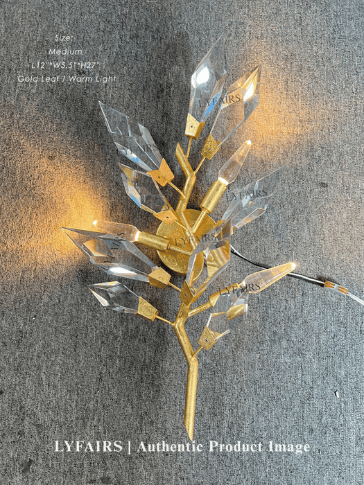 Modern Handcrafted Crystal Wall Lamp