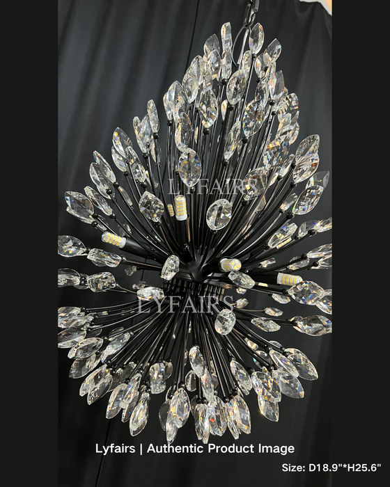 Modern Iron Art Bouquet Shape Branch Crystal Chandelier for Living Room/Dining Room/Coffe Shops