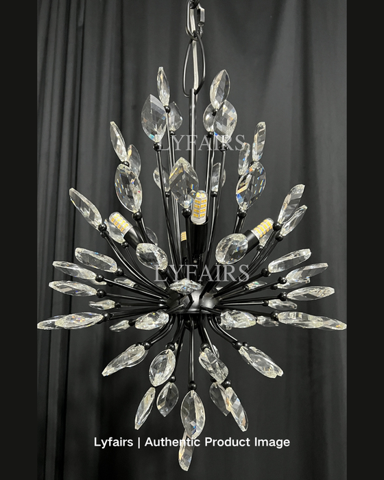 Modern Iron Art Bouquet Shape Branch Crystal Chandelier for Living Room/Dining Room/Coffe Shops