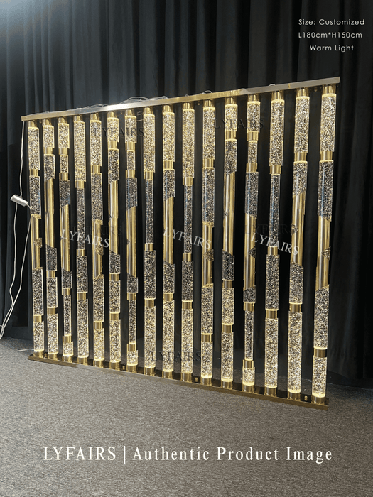 Modern Luxury Crystal Cylinder Partition