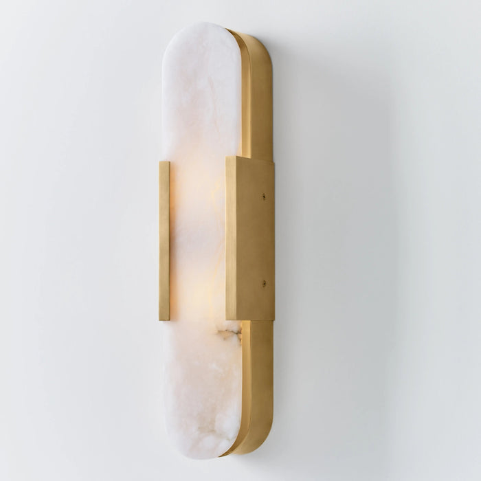 Modern Oval Alabaster Wall Lamp