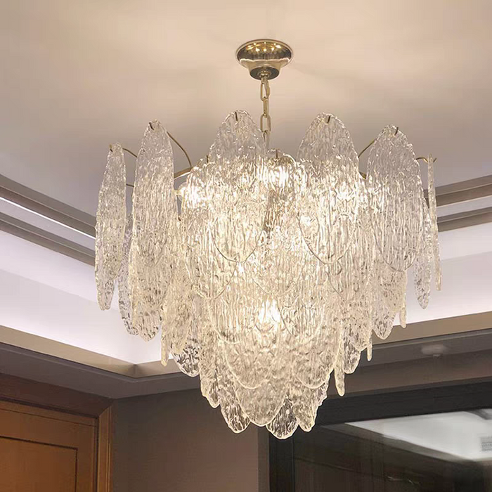 Modern Round/Rectangle Handmade Glass Chandelier