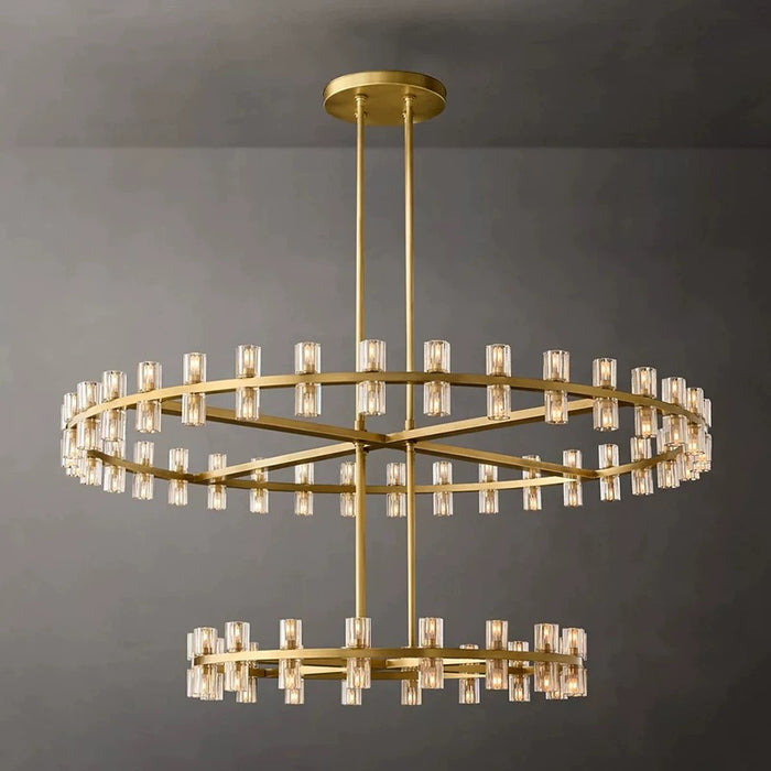 Modern Round Tiered Rings Crystal Chandelier for Dining Room/Hotel/Restaurant