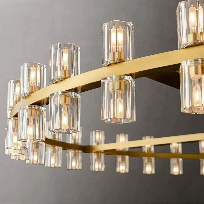 Modern Round Tiered Rings Crystal Chandelier for Dining Room/Hotel/Restaurant