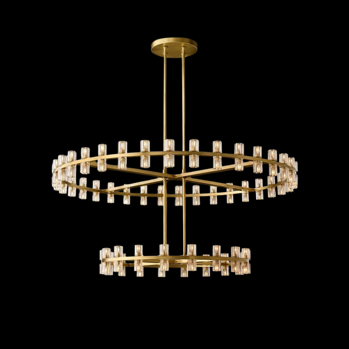 Modern Round Tiered Rings Crystal Chandelier for Dining Room/Hotel/Restaurant
