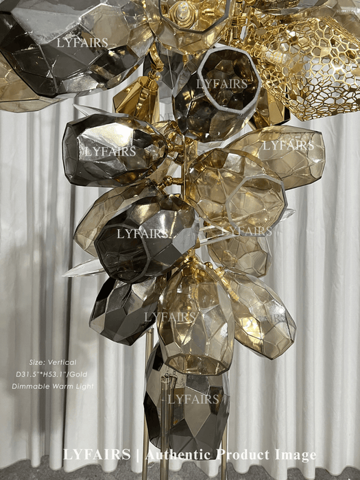 Lampadario moderno a forma di bicchiere di vino Lampadario di lusso leggero italiano per Ding/Soggiorno/Duplex/Villa/Ristorante