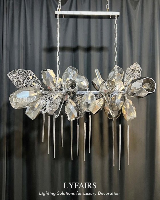 Modern Wine Glass Shape Chandelier Italian Light Luxury Light Fixture for Dining Room/Living Room