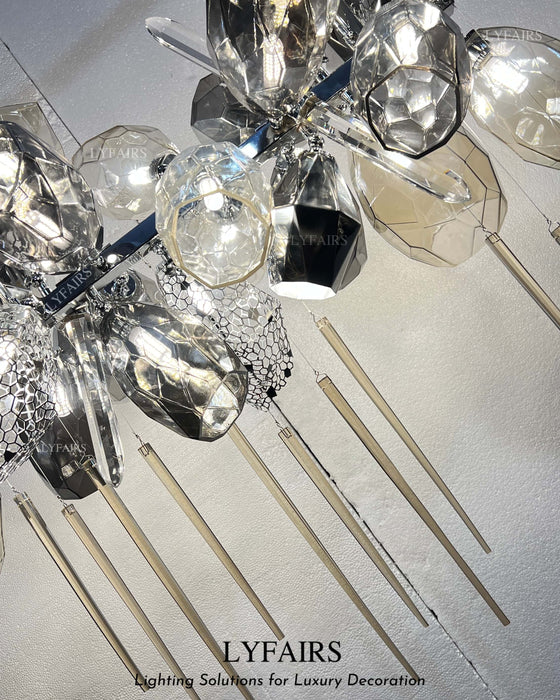 Modern Wine Glass Shape Chandelier Italian Light Luxury Light Fixture for Dining Room/Living Room