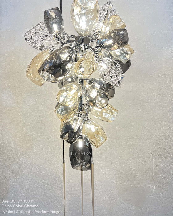 Modern Wine Glass Shape Chandelier Italian Light Luxury Light Fixture for Dining Room/Living Room