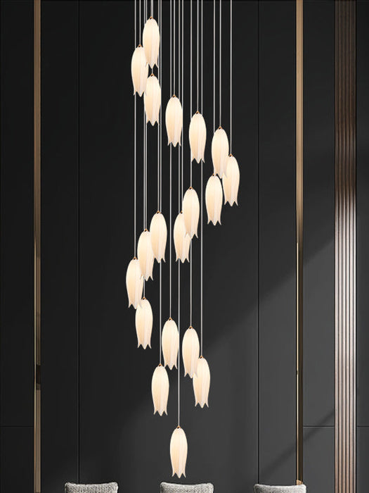 2023 Nuovo arrivo elegante lampadario a fiori per foyer / scala