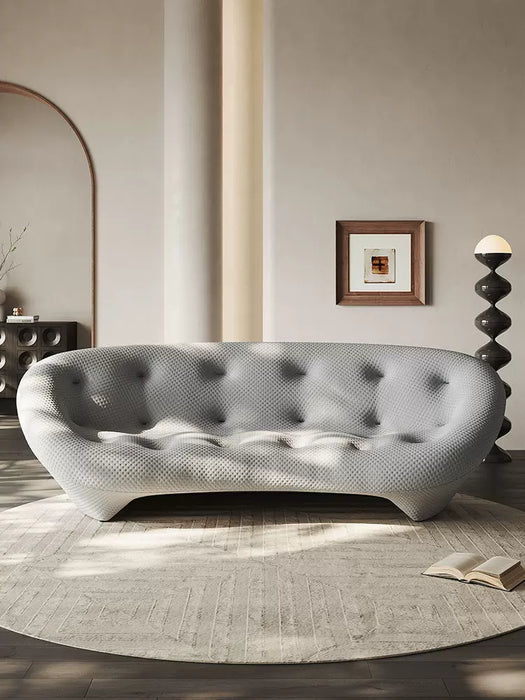 3/4 Seater Seashell Shaped Sofa with 3D Textile Material