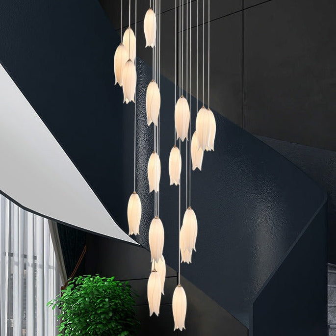 2023 Nuovo arrivo elegante lampadario a fiori per foyer / scala