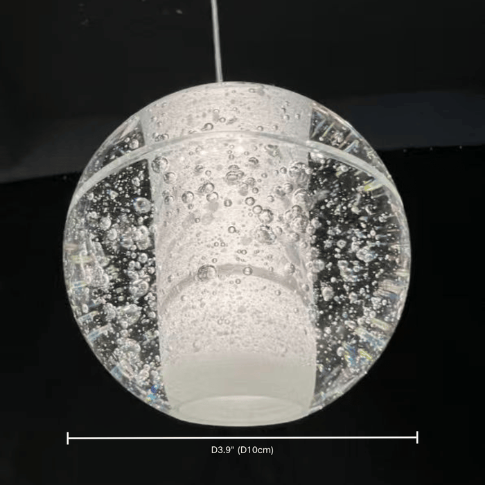 Lámpara colgante de burbujas de aire redondas de arte nórdico de gran tamaño para escaleras/escaleras de caracol/vestíbulo del hotel
