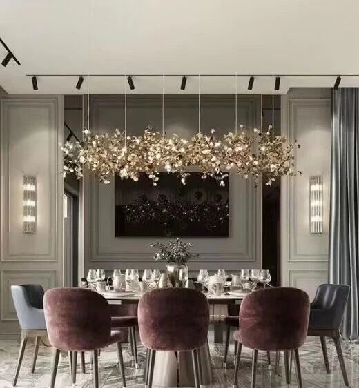 Lampadario decorativo nordico moderno e creativo in acciaio inossidabile, sala da pranzo/soggiorno/bar/caffetteria