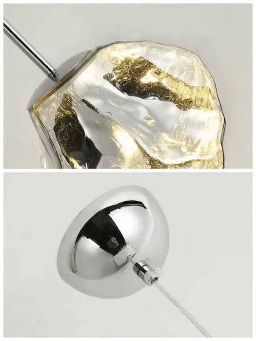 Modern Rock Glass Special Shape Pendant Lighting