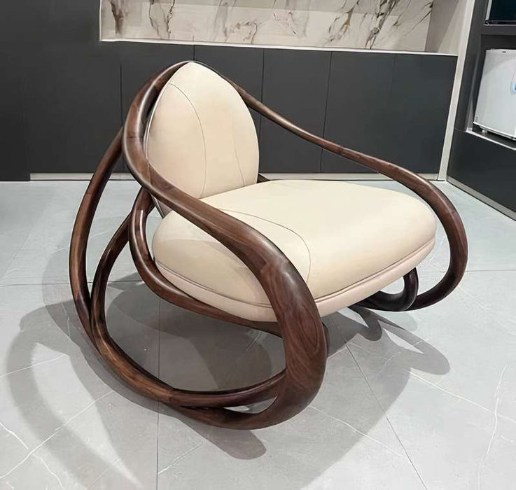 Modern Art Design Green/White/Black Accent Chair