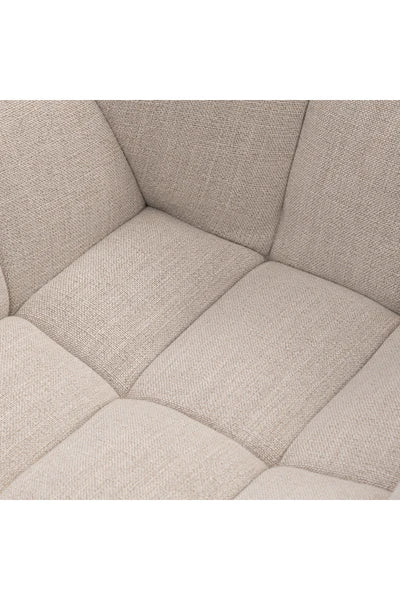 Quilted Linen Dining Armchair