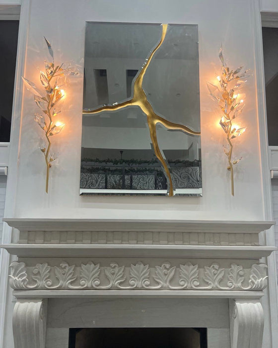 Lámpara de araña de cristal artesanal para salón/comedor/dormitorio