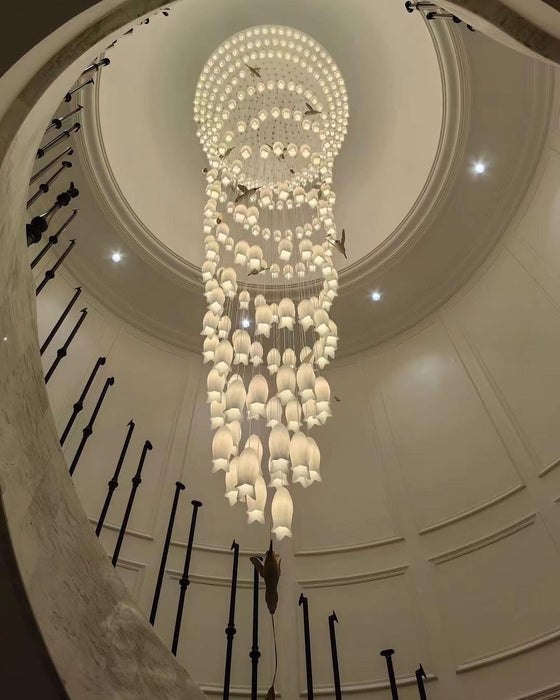 2023 New Arrival Elegant Flower Chandelier For Foyer/ Staircase