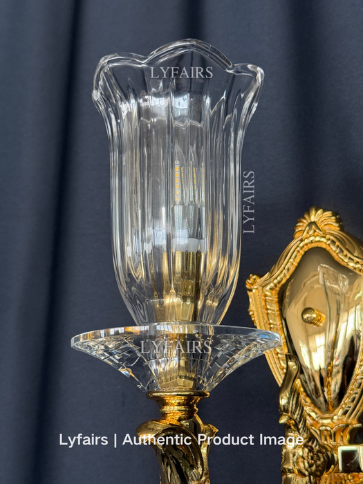 Royal Baroque Tulip Crystal Wall Lamp