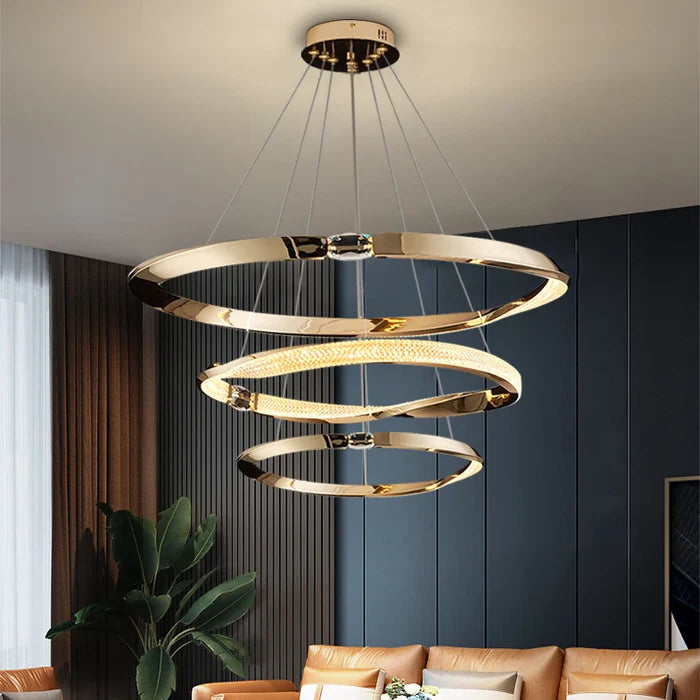 Customized 3-ring Chandelier