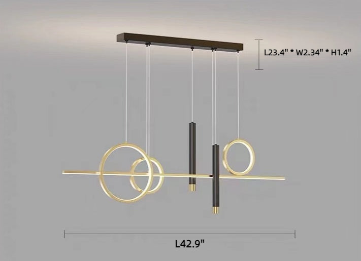 Modern Minimalist LED Light Fixture for Dining Room/Cafe/Kitchen Island
