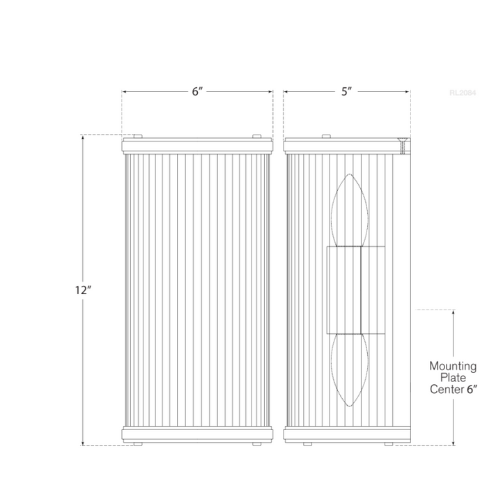 Modern 1/2/3-tier Glass Rods Wall Lamp