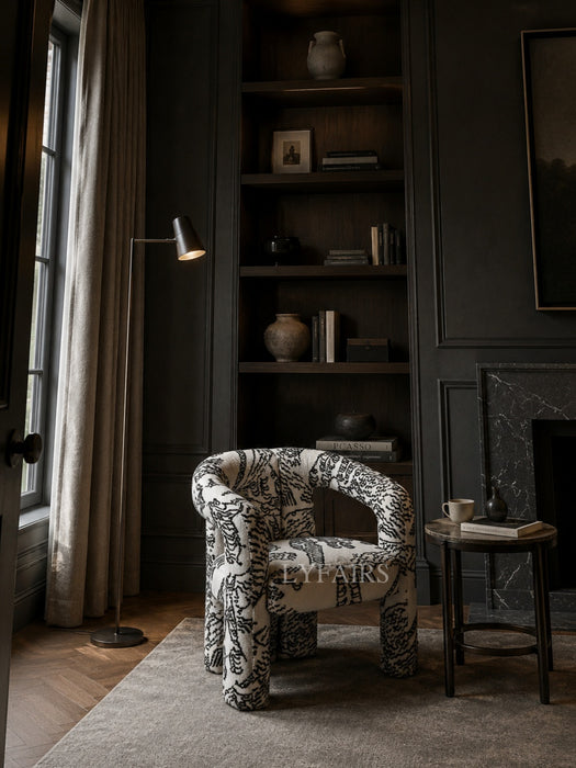 Vintage Tiger Stripes Dining Room/Dressing Chair