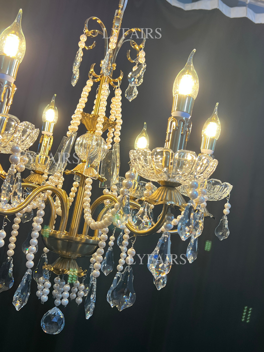Candelabro de vela moderno francés tradicional para sala de estar y dormitorio