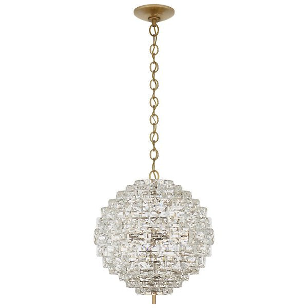 Lámpara de araña de cristal con esfera de lujo y luz moderna