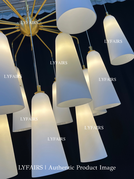 Vintage Blossom Cone Lampshade Chandelier for Living/Dining Room/Kitchen Island