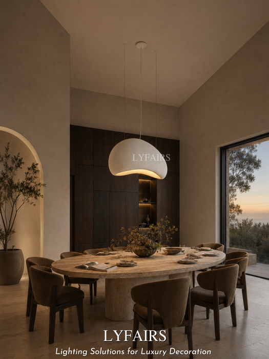 Nordic Minimalist Art Mushroom Cloud Pendant Light for Living/Dining Room/Bedroom