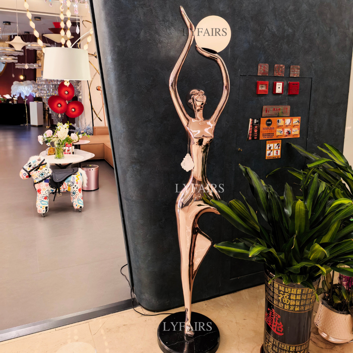 Lámpara de pie de yoga Postura del árbol
