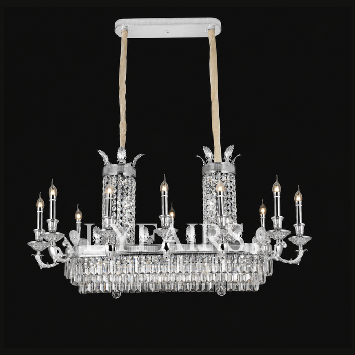 Baroque Revival Multi-tiered Crystal Chandelier