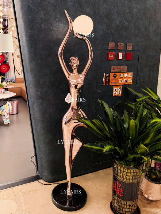 Lámpara de pie de yoga Postura del árbol