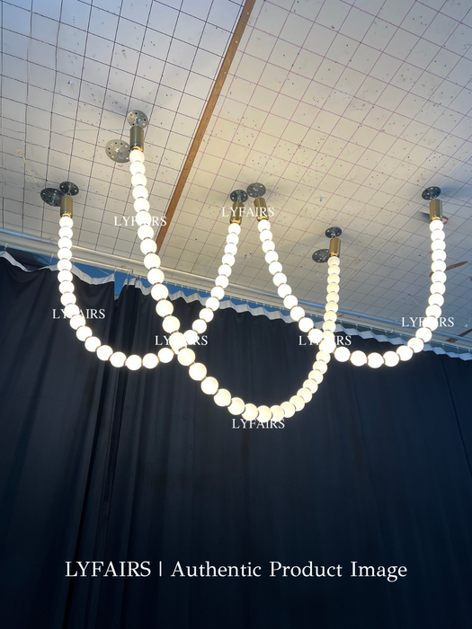 Modern Creative Pearl Necklace Chandelier