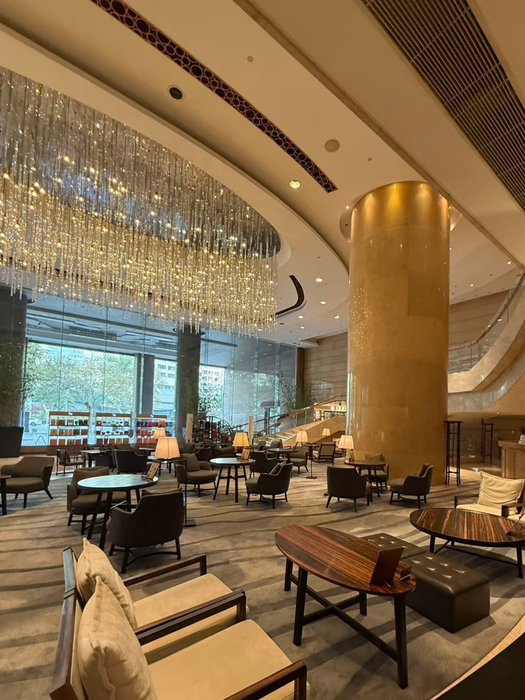 Luxury Grand Waterfall Cascading Strand Glass Chandelier