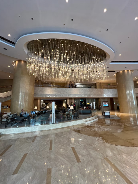 Luxury Grand Waterfall Cascading Strand Glass Chandelier