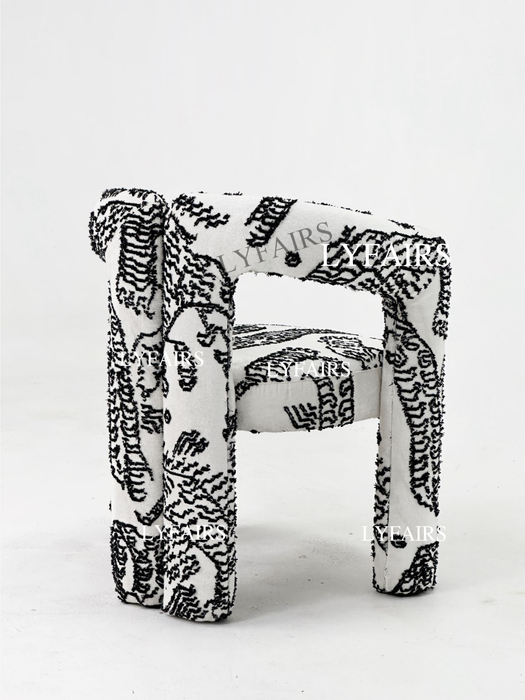 Vintage Tiger Stripes Dining Room/Dressing Chair