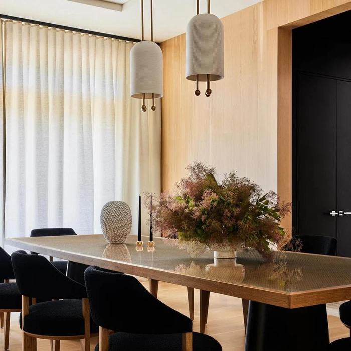 Modern Ribbed Glass Mini Sphere Single Pendant Light