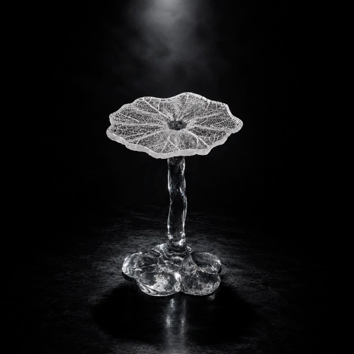 LYFAIRS x GORDON GU Lotus Vortex Crystal Side Table